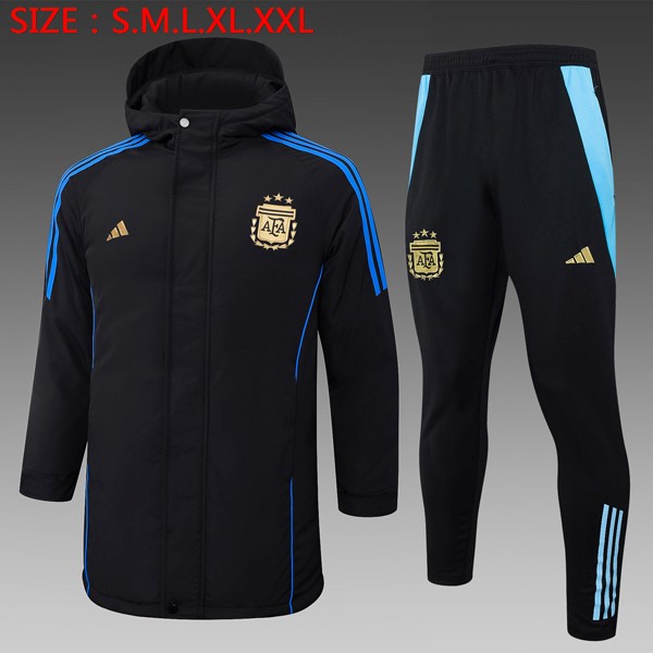 Abrigo Argentina Conjunto Completo 2024/25 Negro 3